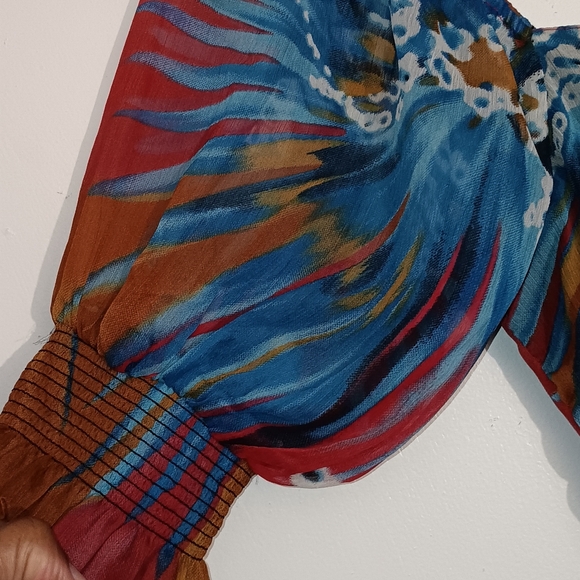 Walter Baker Danielle On/Off the Shoulder Maxi Dress, Color Rio Palm, Si… - Picture 7 of 8